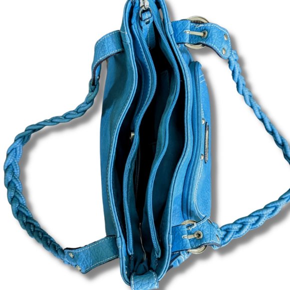 LARGE BLUE STRADA TRAVELERS PURSE - Picture 8 of 8